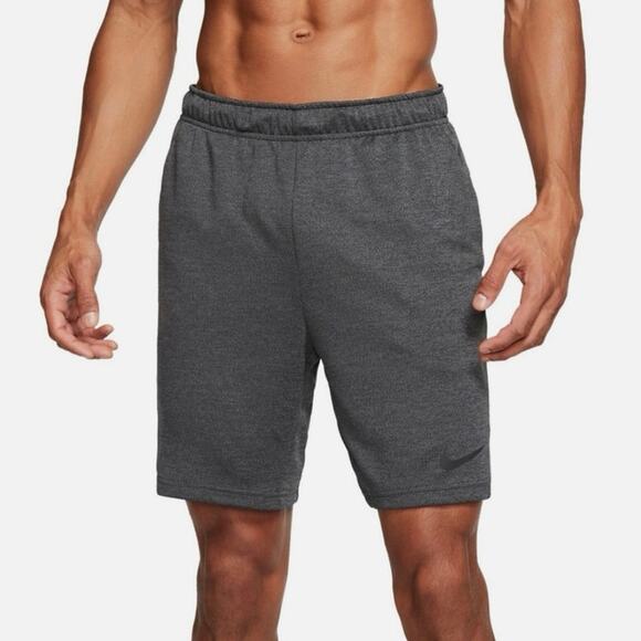 Nike Shorts Mens L Gray Training Athleisure Pockets Drawstring Blokecore - Picture 1 of 9